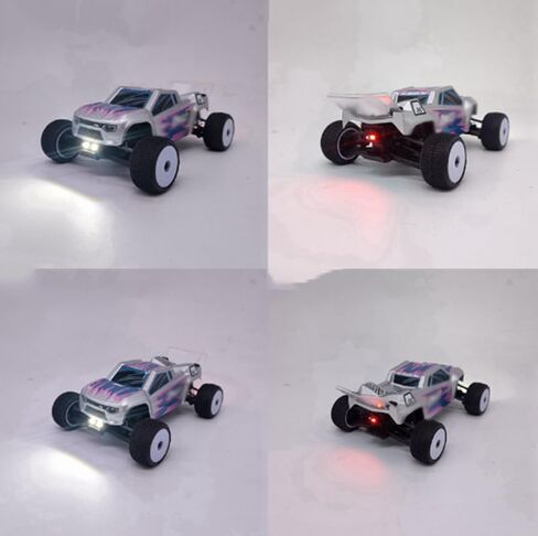 طقم مصابيح LED أمامية وخلفية RC لـ Losi 1/28 Micro-T 2WD RC قطع غيار المصابيح الأمامية والخلفية للسيارة in Saudi Arabia
