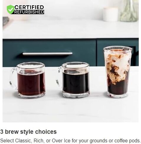 ماكينة صنع القهوة الساخنة والمثلجة DualBrew CFP105 من Ninja باللون الأسود (متجددة) in Kuwait