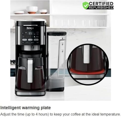 ماكينة صنع القهوة الساخنة والمثلجة DualBrew CFP105 من Ninja باللون الأسود (متجددة) in Kuwait