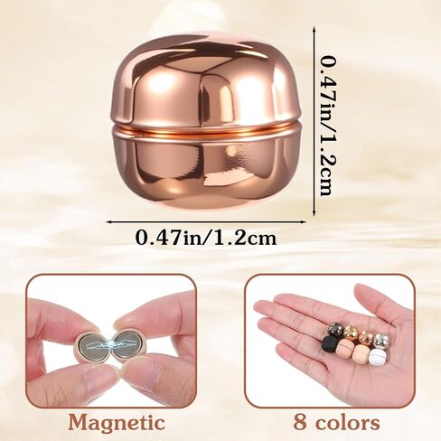Sibba 8 Pairs Strong Hijab Pin, Multi-Purpose Pins Thin Pinless Safety Pins, No-Snag Brooch Clasp for Scarves, Shirts, Dresses, Clothes, Bags, Multi-Use for Women(Matte, Glossy) in Saudi Arabia