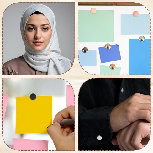Sibba 8 Pairs Strong Hijab Pin, Multi-Purpose Pins Thin Pinless Safety Pins, No-Snag Brooch Clasp for Scarves, Shirts, Dresses, Clothes, Bags, Multi-Use for Women(Matte, Glossy) in Saudi Arabia