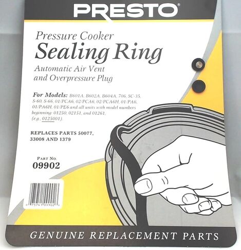 2 Pk, Presto Pressure Cooker Sealing Ring Gasket For 6 Qt, 09902 in Saudi Arabia