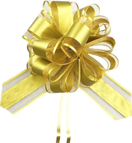 6 PCS 6 inches Large Pull Bows for Gifts Wrapping Wedding Present Baskets (Pink, 6 Inches) in Saudi Arabia