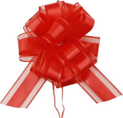 6 PCS 6 inches Large Pull Bows for Gifts Wrapping Wedding Present Baskets (Pink, 6 Inches) in Saudi Arabia