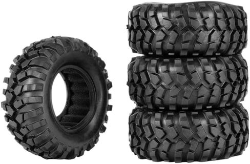1.9 Inch Rock Crawler Tires Compatible with 1/10 Scale Off Road Vehicles 90-117mm Tyres Compatible with II and III Wheels(TN1001-4PCS) in Saudi Arabia