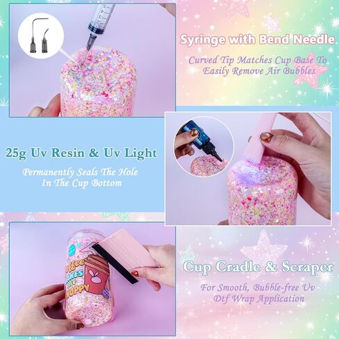 مجموعة أدوات العمل اليدوية من Snow Globe Tumbler، أدوات يدوية لأكواب Snow Globe، مجموعة أدوات يدوية أيضًا، الأكواب غير متضمنة in Kuwait