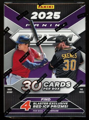 2025 Panini Prizm Baseball 6-Pack Hobby Trading Card Blaster Box (ابحث عن 4 متوازيات ثلجية حصرية لكل صندوق) in Saudi Arabia