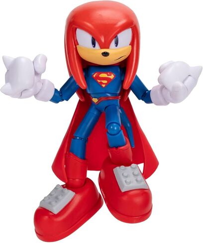 DC X Sonic Collectable Action Figures Shadow as Batman, Tails as Cyborg, Knuckles as Superman Featuring Highly Articulation Figures with Dynamic Posing in Kuwait