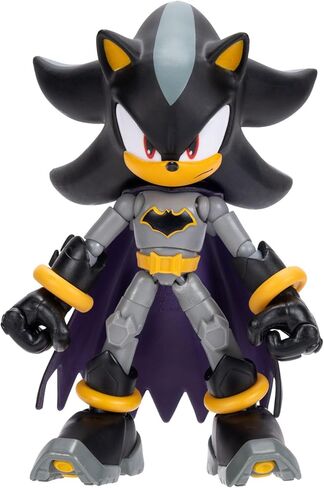 DC X Sonic Collectable Action Figures Shadow as Batman, Tails as Cyborg, Knuckles as Superman Featuring Highly Articulation Figures with Dynamic Posing in Kuwait