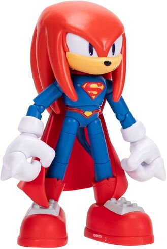 DC X Sonic Collectable Action Figures Shadow as Batman, Tails as Cyborg, Knuckles as Superman Featuring Highly Articulation Figures with Dynamic Posing in Kuwait
