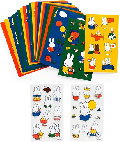 علبة ملصقات Galison Miffy - 22 صفحة من ملصقات Miffy وصفحتين من ملصقات Puffy Miffy in Kuwait