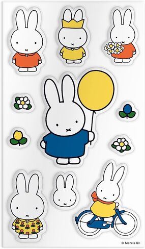 علبة ملصقات Galison Miffy - 22 صفحة من ملصقات Miffy وصفحتين من ملصقات Puffy Miffy in Kuwait
