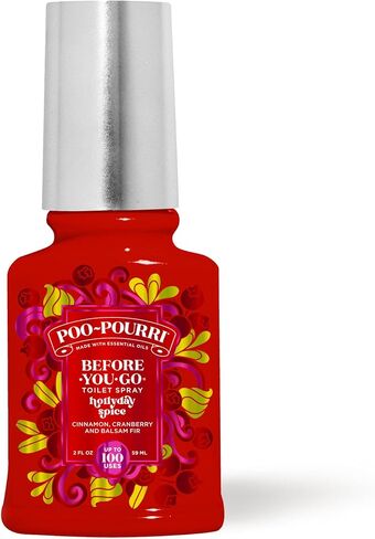 رذاذ المرحاض Poo-Pourri Before-You-Go، شعور بالفانيليا المحمصة، 2 أونصة سائلة - الفانيليا والبوربون والبلوط الدخاني in Saudi Arabia