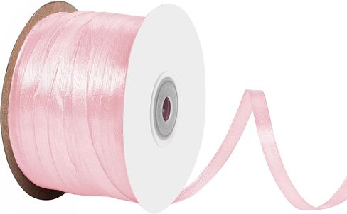 White Satin Ribbon 7/8 inch X 100 Yards Fabric Ribbons for Gift Wrapping Bows Bouquet Sewing Craft Home Decor Hair Floral in Saudi Arabia