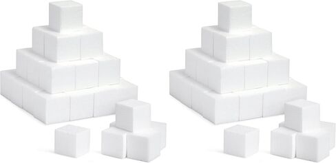Craft Foam Blocks - 36-Piece Polystyrene Foam Blocks, 5.1 x 5.1 x 5.1 cm in Kuwait