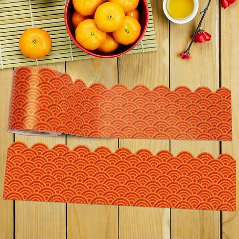 36 Ft Chinese New Year Bulletin Board Border Roll, 2026 Year of Horse Chinese New Year Bulletin Borders Trim for Lunar New Year School Classroom Bulletin Board Decorations in Saudi Arabia