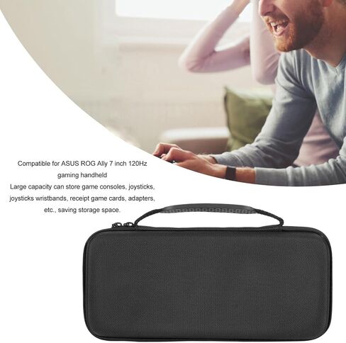 gernie Game Console Carrying Case, Portable Mini Game Player Storage Bag Shockproof Handheld Gaming Machine Storage Bag for ASUS Ally 7 Inch 120Hz (Black) [Video Game] in Saudi Arabia