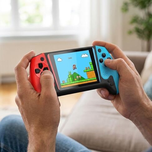 Super Q21 Retro Handheld Game Console with 500 Built-in Classic Games, 3.0" LCD, Rechargeable Battery, TV Output, Portable Mini Gaming System for Kids & Adults, Christmas Best Gifts in Saudi Arabia