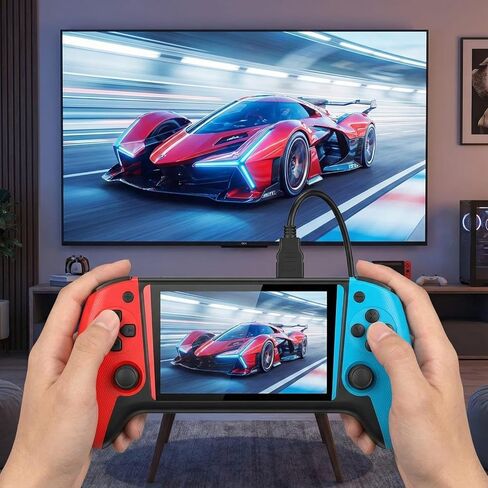 Super Q21 Retro Handheld Game Console with 500 Built-in Classic Games, 3.0" LCD, Rechargeable Battery, TV Output, Portable Mini Gaming System for Kids & Adults, Christmas Best Gifts in Saudi Arabia