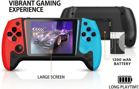 Super Q21 Retro Handheld Game Console with 500 Built-in Classic Games, 3.0" LCD, Rechargeable Battery, TV Output, Portable Mini Gaming System for Kids & Adults, Christmas Best Gifts in Saudi Arabia