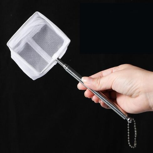 Aquarium Fish Fishing Net Stainless Steel Retractable Small Shrimp Fishing Nets Fish Accessories for Tank Cleaner Tool in Saudi Arabia