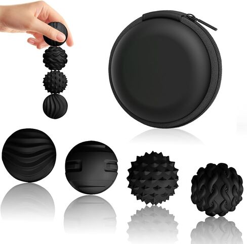 Silicone Magnetic Fidget Balls - 8Pcs Sensory Magnetic Silicone Balls Desk Toy for Stress Relief and ADHD Anxiety,Silent Magnet with Textured Surface for Teens and Adults. (Pink) in Saudi Arabia