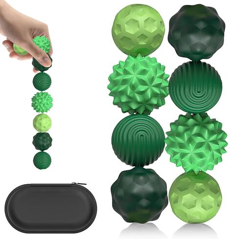 Silicone Magnetic Fidget Balls - 8Pcs Sensory Magnetic Silicone Balls Desk Toy for Stress Relief and ADHD Anxiety,Silent Magnet with Textured Surface for Teens and Adults. (Pink) in Saudi Arabia