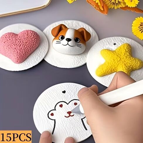 15pcs Magic Foam Texture Paper, 3D Foam Texture Painting Paper, Suitable for Fun Paper Crafts and DIY Activities in Saudi Arabia
