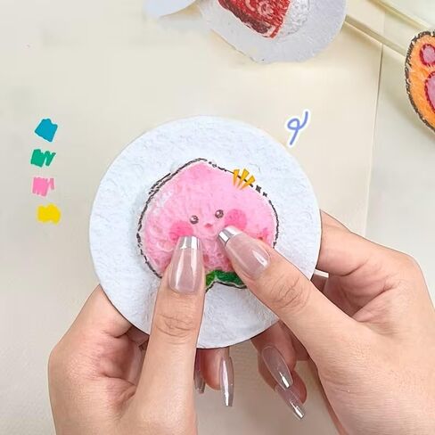 15pcs Magic Foam Texture Paper, 3D Foam Texture Painting Paper, Suitable for Fun Paper Crafts and DIY Activities in Saudi Arabia