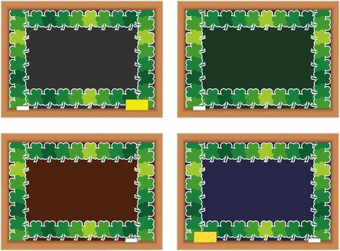 69 Feet St. Patrick's Day Bulletin Board Border Shamrock Rolled Border Trim，for School Office Home Classroom Doors Wall Windows Holiday Party Decor in Saudi Arabia