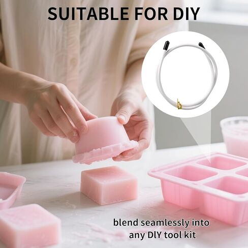 قطعتان من أدوات دوامة الصابون، لوازم أدوات صنع الصابون القابلة للانحناء، ملحقات دوامة شماعات العملية الباردة للصابون المصنوع يدويًا، مثالية لصانعي الصابون والحرفيين والهواة in Kuwait