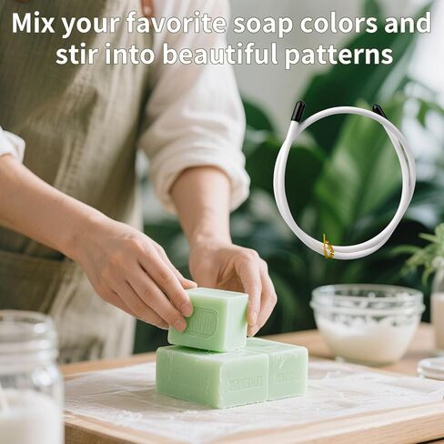 قطعتان من أدوات دوامة الصابون، لوازم أدوات صنع الصابون القابلة للانحناء، ملحقات دوامة شماعات العملية الباردة للصابون المصنوع يدويًا، مثالية لصانعي الصابون والحرفيين والهواة in Kuwait