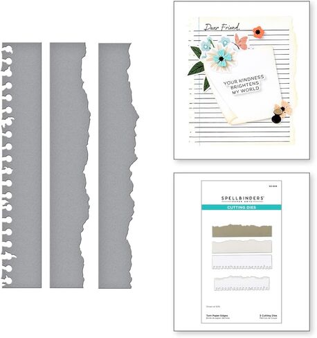 قوالب Spellbinders S2-444 ذات حواف ورقية ممزقة محفورة من مجموعة Take Note in Kuwait