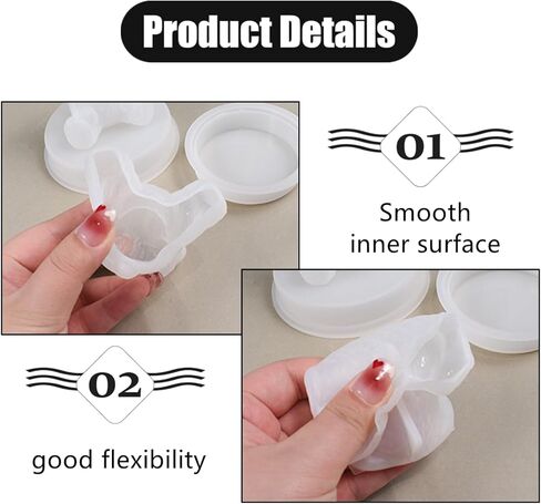 2 حزمة الدب سيليكون قوالب الراتنج الحيوان الساحرة قوالب لفوندان الشوكولاته الحلوى شمعة الصابون DIY الحرفية in Kuwait