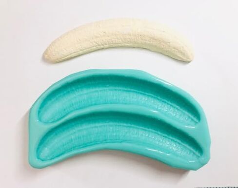 Realistic Banana Halves Mold- Banana Split Silicone Mold |Candle |Soap | Embeds |Wax |Resin | Not Food Grade in Saudi Arabia