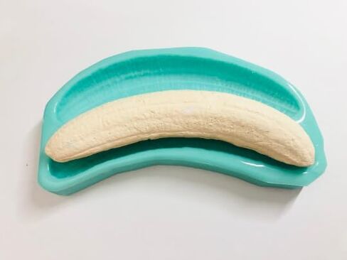 Realistic Banana Halves Mold- Banana Split Silicone Mold |Candle |Soap | Embeds |Wax |Resin | Not Food Grade in Saudi Arabia