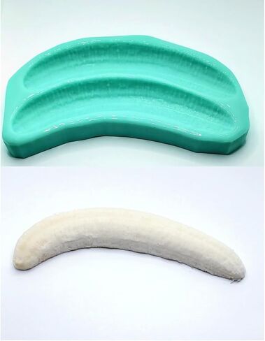 Realistic Banana Halves Mold- Banana Split Silicone Mold |Candle |Soap | Embeds |Wax |Resin | Not Food Grade in Saudi Arabia