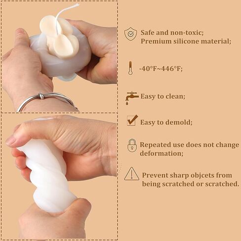 Large 3D Rose Flower Skull Candle Molds, Flexible Clear Silicone Skull Head Molds, Silicone Molds for Resin,Aromatherapy Candle,Soap,Clay, Ice Cube Mold, Ghost Mold Candle Making Molds in Saudi Arabia