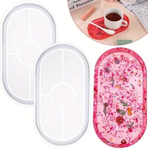 DIY Oval Mold Ashtray Coaster Flexible Silicone Tray Polygon Epoxy Resin Casting Molds Plaster Mold DIY Craft Tool in Saudi Arabia