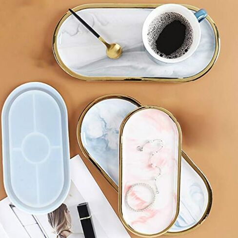 DIY Oval Mold Ashtray Coaster Flexible Silicone Tray Polygon Epoxy Resin Casting Molds Plaster Mold DIY Craft Tool in Saudi Arabia