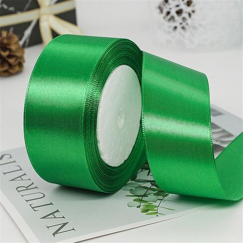 1-1/2 Inch Satin Ribbon 1 Pcs- 25 Yards Solid Fabric Ribbon Roll for Wrapping, Bridal Bouquets, Wedding Party Decoration, Sewing, Handmade Rose, Bows, and More in Saudi Arabia