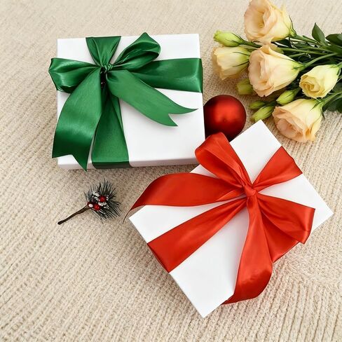 1-1/2 Inch Satin Ribbon 1 Pcs- 25 Yards Solid Fabric Ribbon Roll for Wrapping, Bridal Bouquets, Wedding Party Decoration, Sewing, Handmade Rose, Bows, and More in Saudi Arabia