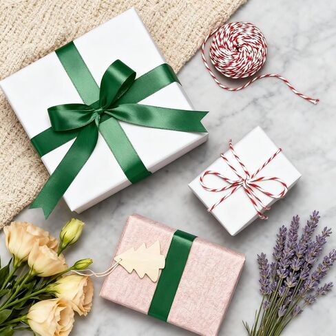 1-1/2 Inch Satin Ribbon 1 Pcs- 25 Yards Solid Fabric Ribbon Roll for Wrapping, Bridal Bouquets, Wedding Party Decoration, Sewing, Handmade Rose, Bows, and More in Saudi Arabia