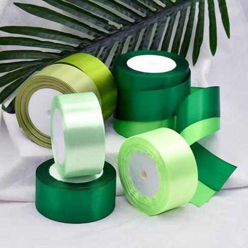 1-1/2 Inch Satin Ribbon 1 Pcs- 25 Yards Solid Fabric Ribbon Roll for Wrapping, Bridal Bouquets, Wedding Party Decoration, Sewing, Handmade Rose, Bows, and More in Saudi Arabia