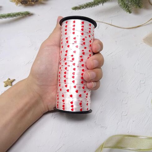 200 Yards Sweet Heart Ribbon Valentine Day Gift Decorations Supplies for Candy Chocolate Flower Balloon Decor in Saudi Arabia