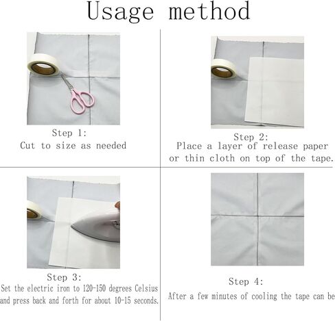 Hot Melt Seam Sealing Repair Adhesive Fusible Tape，Layer for Waterproof PU Coated Fabrics Sportswear Outdoor Gear Raincoat Tent Awning (Clear (Transparent)) in Saudi Arabia