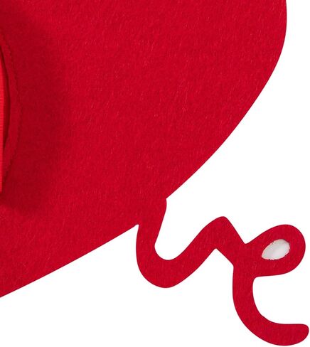 Valentines Day Dog Costume Valentine’s Day Red Love Heart Dog Outfit Adjustable Cute Headwear for Pet Dog (Red S) in Saudi Arabia