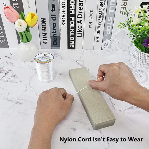 330 Feet Satin Nylon String, 1 mm Silky Smooth Durable Nylon Cord for Jewelry Making, Bracelets, Beading, Necklaces, Macrame, Kumihimo, Rattail, and Chinese Knot Craft in Saudi Arabia