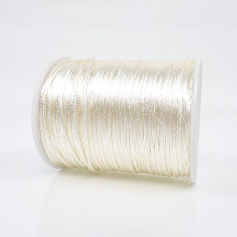 330 Feet Satin Nylon String, 1 mm Silky Smooth Durable Nylon Cord for Jewelry Making, Bracelets, Beading, Necklaces, Macrame, Kumihimo, Rattail, and Chinese Knot Craft in Saudi Arabia