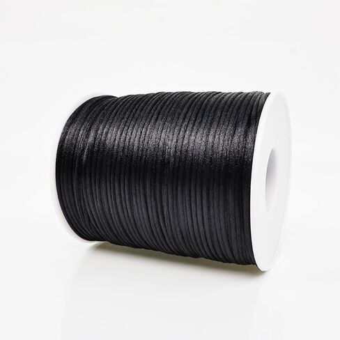 330 Feet Satin Nylon String, 1 mm Silky Smooth Durable Nylon Cord for Jewelry Making, Bracelets, Beading, Necklaces, Macrame, Kumihimo, Rattail, and Chinese Knot Craft in Saudi Arabia